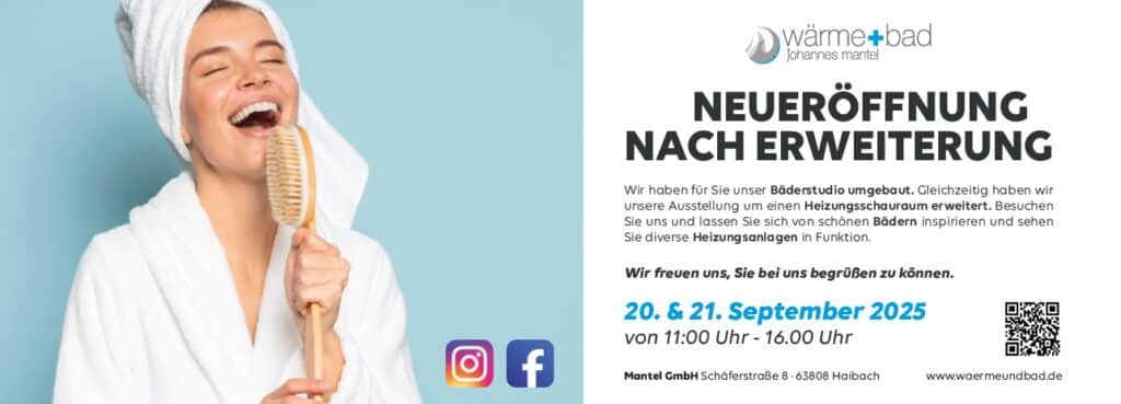 Neueröffnung nach Erweiterung