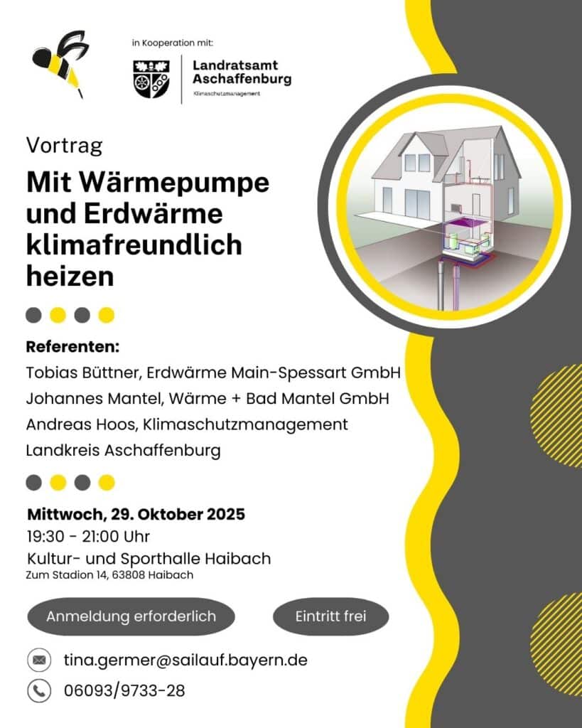 Vortrag: Mit Wärmepumpe und Erdwärme klimafreundlich heizen