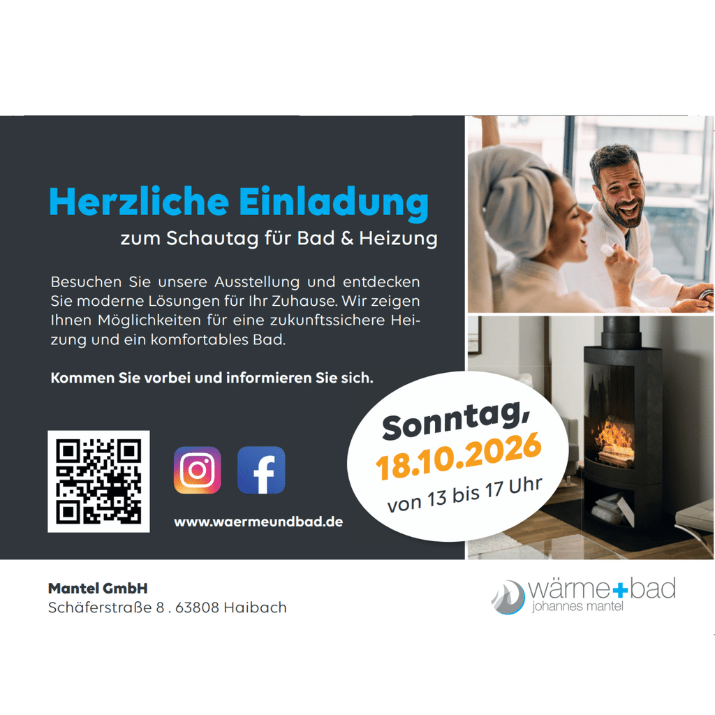 Einladung zum Schautag für Bad & Heizung
